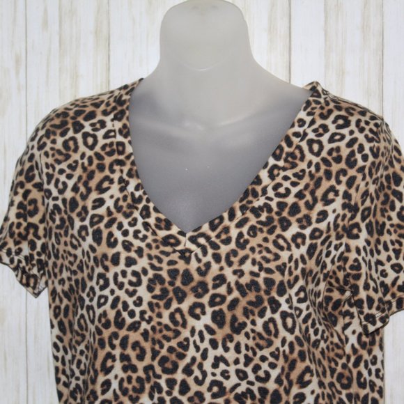 Victoria's Secret PINK leopard Tee Small - Picture 3 of 3